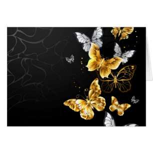 Gold butterflies