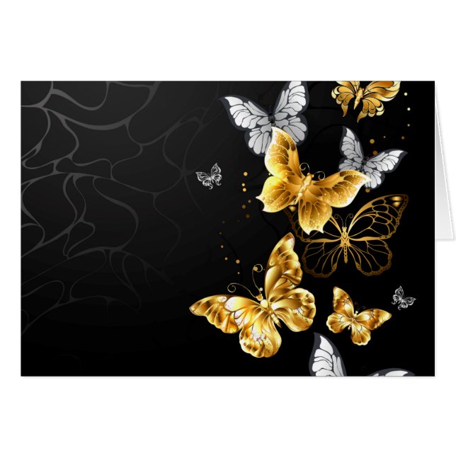 Gold butterflies (Front Horizontal)
