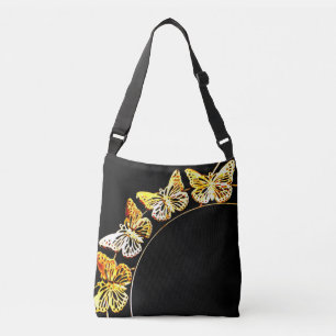 Gold Butterflies Crossbody Bag