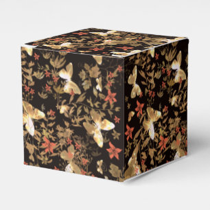Gold butterfly favour box