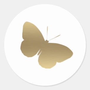 Gold Butterfly Sticker