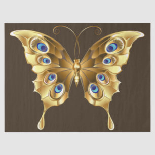 gold butterfly tissue paper