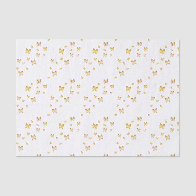 Gold Butterfly Tissue Paper (Front)