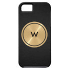 Gold Button and Black Stainless Steel Metal