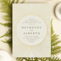 Gold Byzantine Wedding Foil Invitation