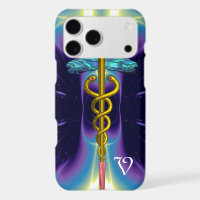 GOLD CADUCEUS MONOGRAM