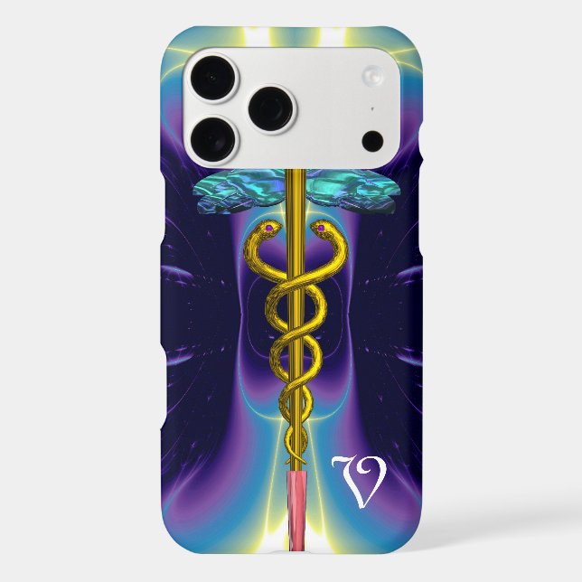 GOLD CADUCEUS MONOGRAM (Back)