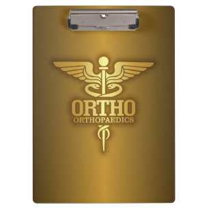 Gold Caduceus (ORTHO) Clipboard