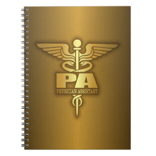 Gold Caduceus (PA) Notebook