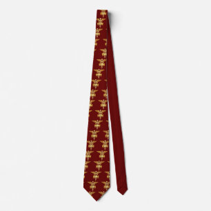 Gold Caduceus (RN) Tie