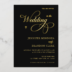 Gold Calligraphy Classic All in One Wedding Real