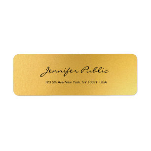 Gold Calligraphy Script Simple Elegant Template