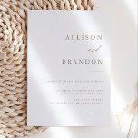Gold Calligraphy Simple Wedding Invitation<br><div class="desc">Gold Calligraphy Simple Wedding Invitation</div>