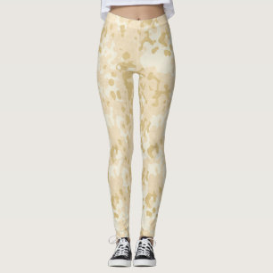Gold camouflage Glitter Leggings