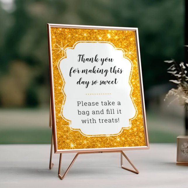 Gold Candy Buffet Baby Shower Sign (Creator Uploaded)