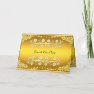 Gold Card "Come to our Party" Card
