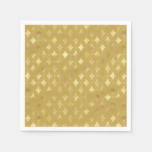 Gold Carnival Harlequin Diamonds Paper Napkin