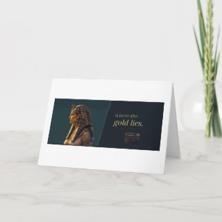 Gold Catacombs Egyptian Portrait Literary Quote Card