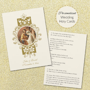 Gold Catholic Wedding Angelus Prayer