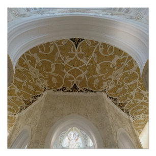 Gold Ceiling 20" x 20",Poster Paper,Semi-Gloss Poster