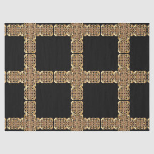 gold celtic cross tissue paper