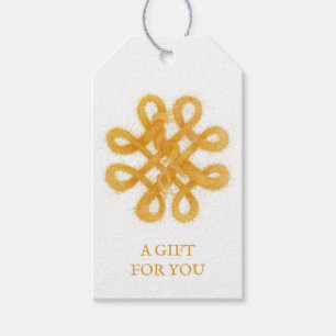 GOLD CELTIC KNOT Gift Tags