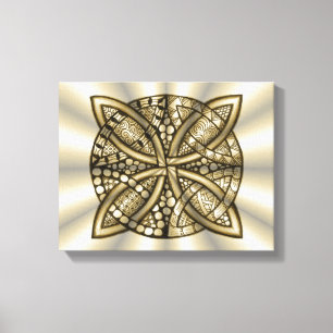 Gold Celtic Knot Original Design Canvas Print