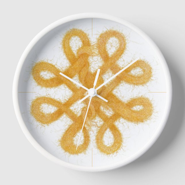 GOLD CELTIC KNOT Wall Clock (Front)