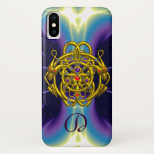 GOLD CELTIC KNOTS WITH TWIN DRAGONS Case-Mate iPhone CASE