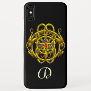 GOLD CELTIC KNOTS WITH TWIN DRAGONS Case-Mate iPhone CASE