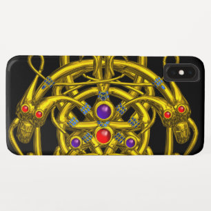 GOLD CELTIC KNOTS WITH TWIN DRAGONS Case-Mate iPhone CASE