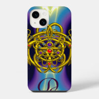 GOLD CELTIC KNOTS WITH TWIN DRAGONS MONOGRAM