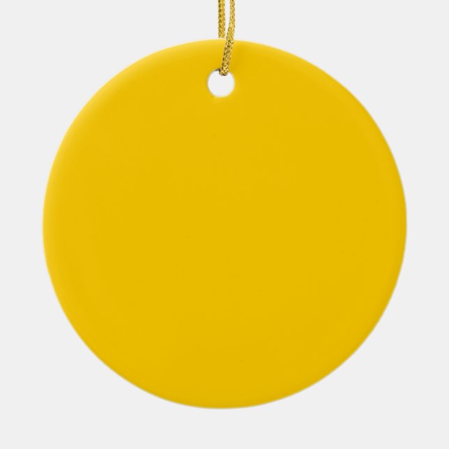 Gold Ceramic Tree Decoration (Front)