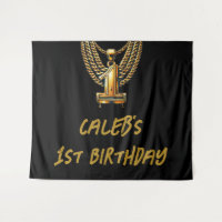 Gold Chain 1 Drip #1 1st Birthday Party