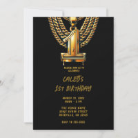 Gold Chain 1 Drip 1ST Birthday Party