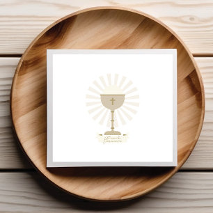 Gold Chalice Communion Napkins