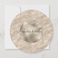 Gold Champagne Glitter Zebra Print