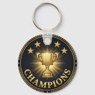 Gold Champions Trophy Key Ring