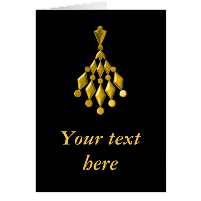 Gold chandelier (Front)