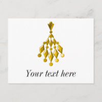 Gold chandelier