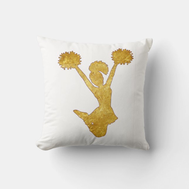 Gold Cheerleader Cushion (Front)