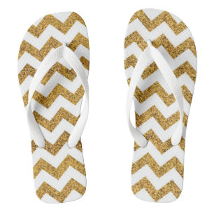 Gold Chevron Jandals
