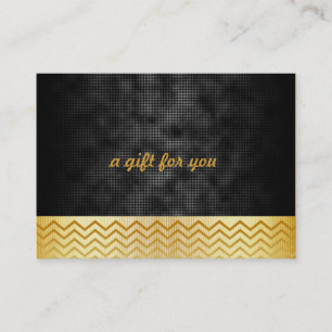 Gold Chevron Salon and Spa Gift Certificate