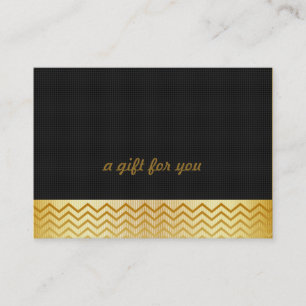 Gold Chevron Salon and Spa Gift Certificate