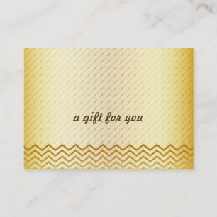 Gold Chevron Salon and Spa Gift Certificate