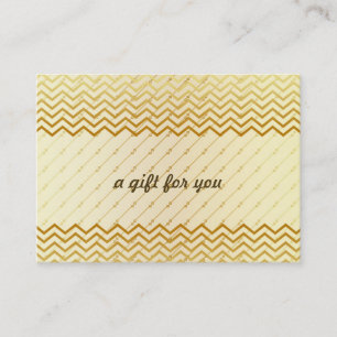 Gold Chevron Salon and Spa Gift Certificate