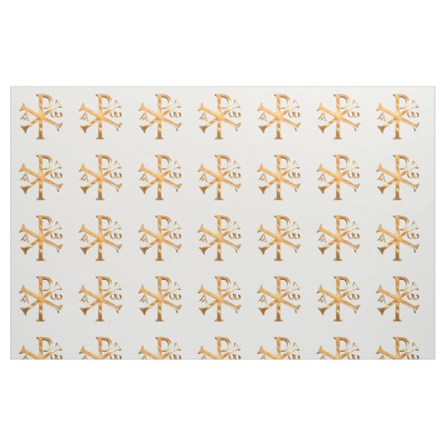 Gold Chi-Rho Fabric (Fat Quarter)