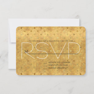 Gold Chic Dots RSVP