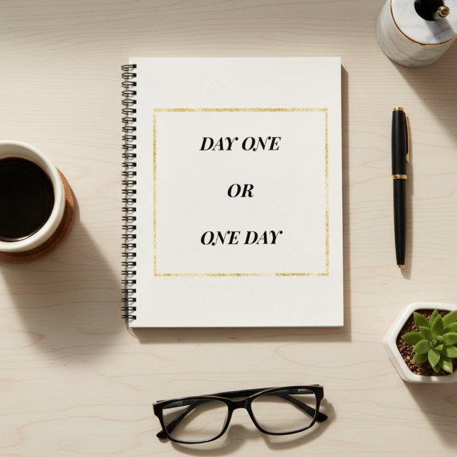 Gold Chic Motivational Quote Notebook (Creator Uploaded)