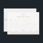 Gold Chinese Clouds Wedding Advice Cards<br><div class="desc">Simple and elegant classic Gold Chinese Clouds Pattern Wedding Advice & Wishes Cards.</div>